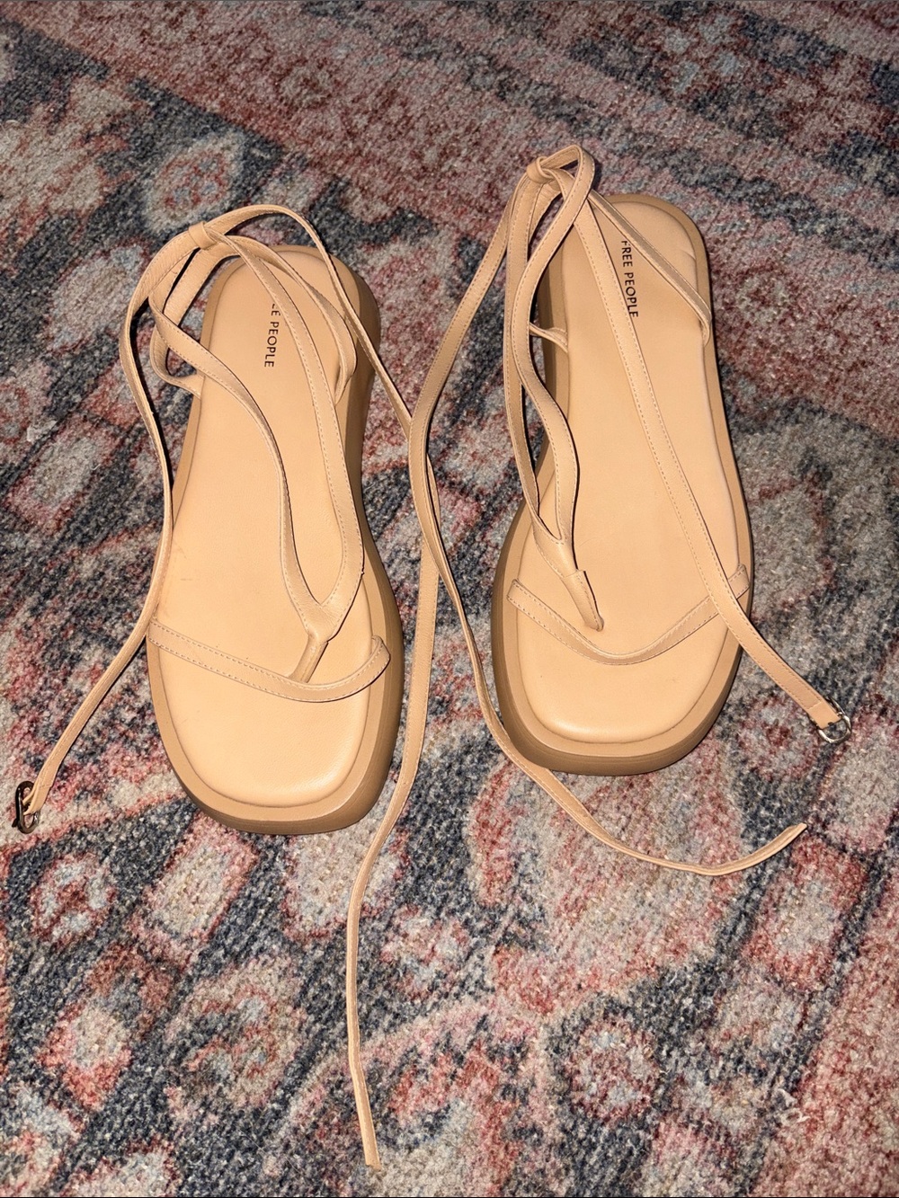 Free People Winnie Wrap Platform Sandals Size 9.5
